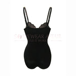 Black Shaping Bodysuit Adjustable Crotch With Three Rows Hooks