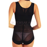 Open Bust Mesh Bodysuit Shaper